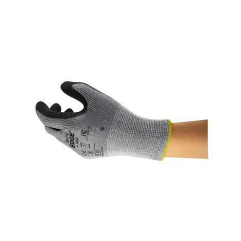 Gants de manutention Ansell EDGE 48-702 taille 9, Résistant aux coupures, 1 Paire, Gris ( Prix pour 1 paire )