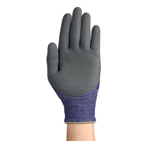 Gants de manutention Ansell HyFlex 11-561 taille 6, Résistance abrasion et coupures, 1 Paire, Bleu, gris ( Prix pour 1 paire )