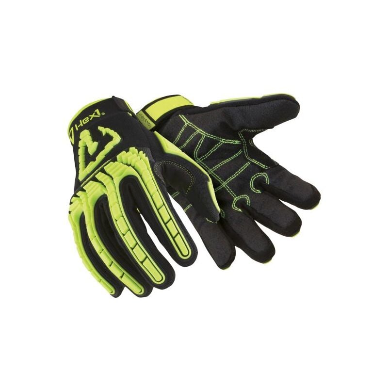 Gants de manutention Dehn taille 8, Protection contre les chocs, Noir ( Prix pour 1 paire )