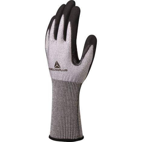 Gants de manutention Delta Plus VENICUT taille 7, Résistant aux coupures, 2 gants, Gris ( Prix pour Paquet de 12 Paires )