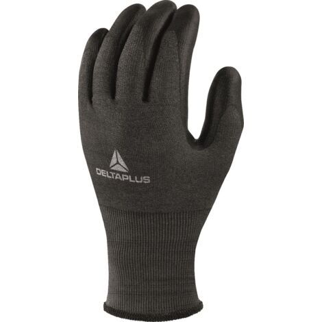 Gants de manutention Delta Plus VENICUTD taille 10, Résistant aux coupures, 2 gants, Noir ( Prix pour 1 paire )