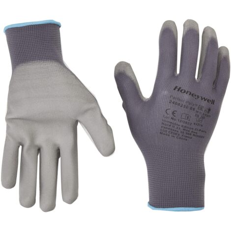 Gants de manutention Honeywell Safety PERFECT POLY taille 7, 10 Paires, Gris ( Prix pour Paquet de 10 Paires )