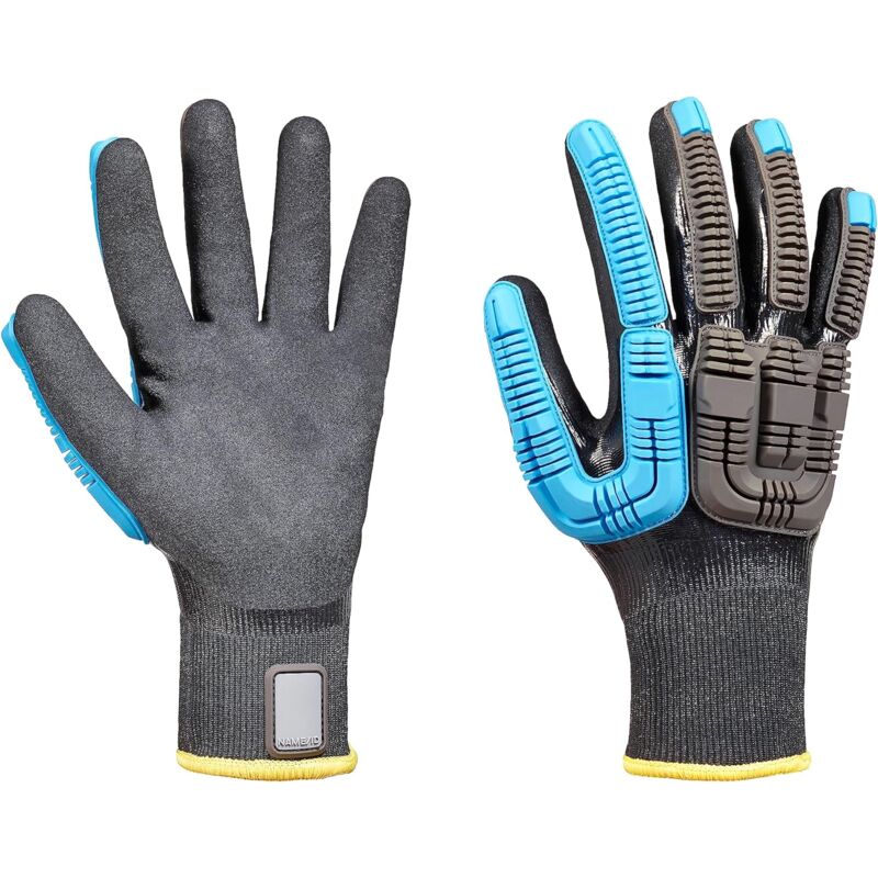 Honeywell - Gants de manutention Safety Rig Dog taille 8 - m, Résistant à l'abrasion/coupures, 6 Paires, Noir ( Prix pour Paquet de 6 Paires )