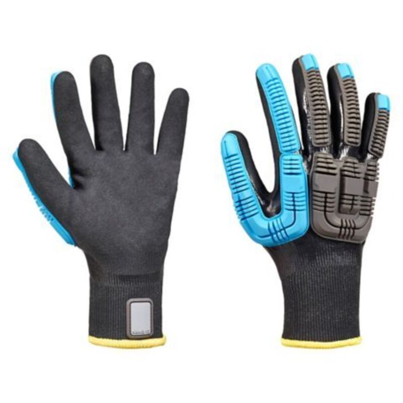 Honeywell - Gants de manutention Safety Rig Dog taille 9 - l, Résistant à l'abrasion/coupures, 6 Paires, Noir ( Prix pour Paquet de 6 Paires )