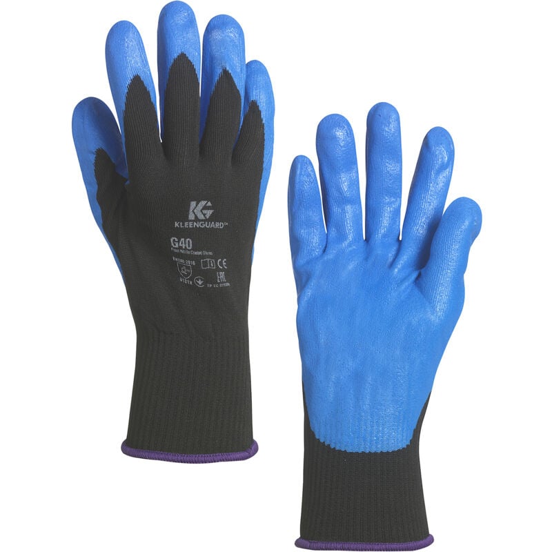 Gants de manutention Kimberly Clark Jackson Safety taille 9, Manutention générale, 12 Paires, Bleu ( Prix pour Paquet de 12 Paires )