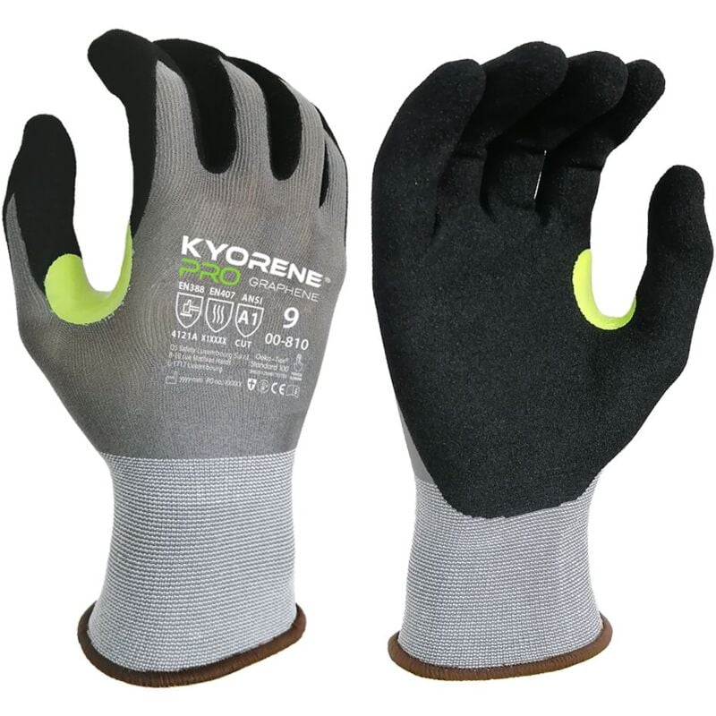Kyorene - Gants de manutention 00-810 taille 8, Manutention générale, 12 Paires, Gris ( Prix pour Paquet de 12 Paires )