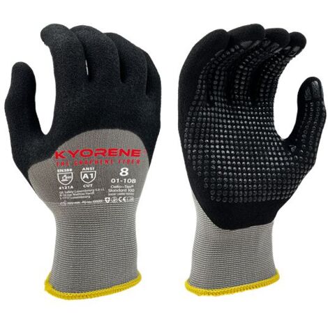 Gants de manutention KYORENE 01-108 taille 7, Manutention générale, 12 Paires, Noir, gris ( Prix pour Paquet de 12 Paires )