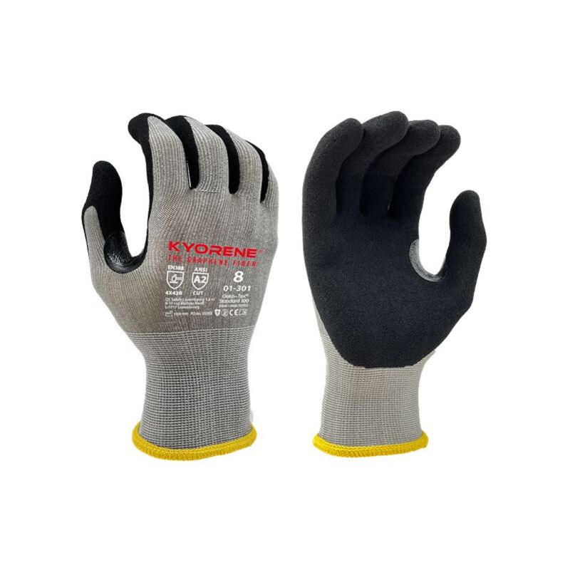 Gants de manutention Kyorene 01-301 taille 10, Résistant aux coupures, 12 Paires, Gris ( Prix pour Paquet de 12 Paires )