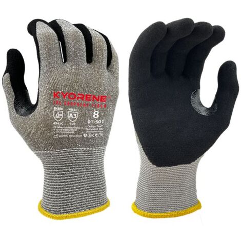 Gants de manutention KYORENE 01-501 taille 7, Résistant aux coupures, 12 Paires, Gris ( Prix pour Paquet de 12 Paires )
