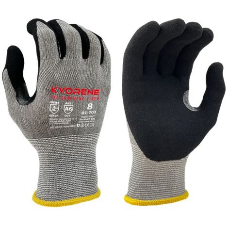Gants de manutention KYORENE 01-701 taille 7, Résistant aux coupures, 12 Paires, Gris ( Prix pour Paquet de 12 Paires )