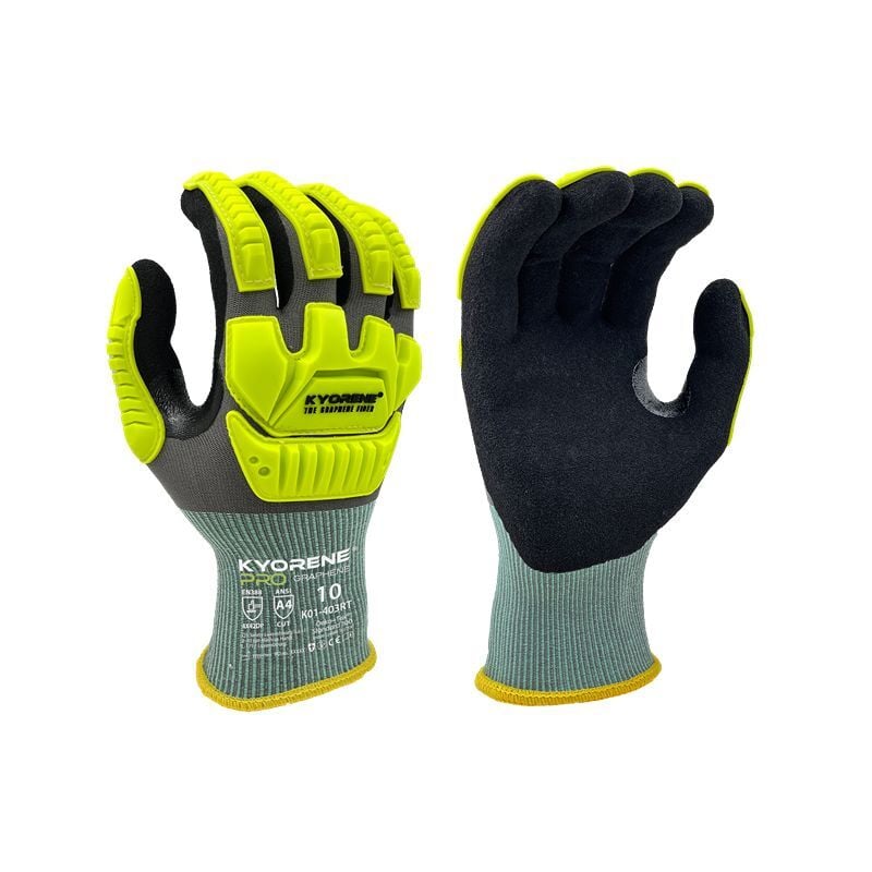 Gants de manutention KYORENE K01-403RT taille 6, 12 Paires, Gris ( Prix pour Paquet de 12 Paires )