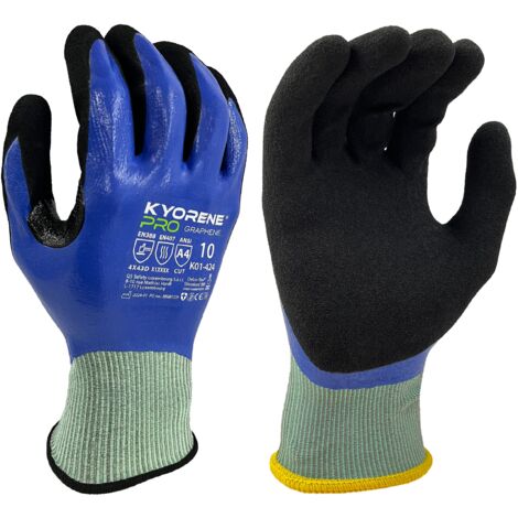 Gants de manutention KYORENE K01-424 taille 8, Résistant aux coupures, 12 Paires, Gris ( Prix pour Paquet de 12 Paires )