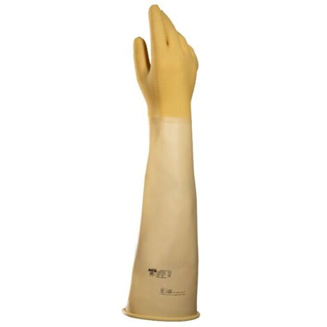 Gants de manutention Mapa ALTO 285 taille 9, Résiste aux produits chimiques, 1 Paire, Beige ( Prix pour 1 paire )