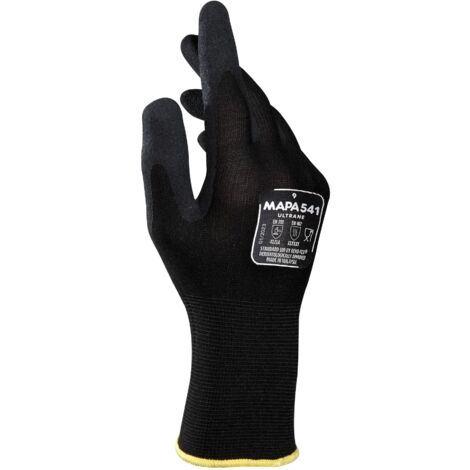 Gants de manutention Mapa ULTRANE 541 taille 11, 12 Paires, Noir ( Prix pour Paquet de 12 Paires )