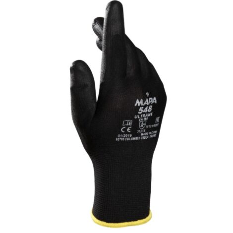Gants de manutention Mapa ULTRANE 548 taille 9, Manutention générale, 12 Paires, Noir ( Prix pour 12 Paires )