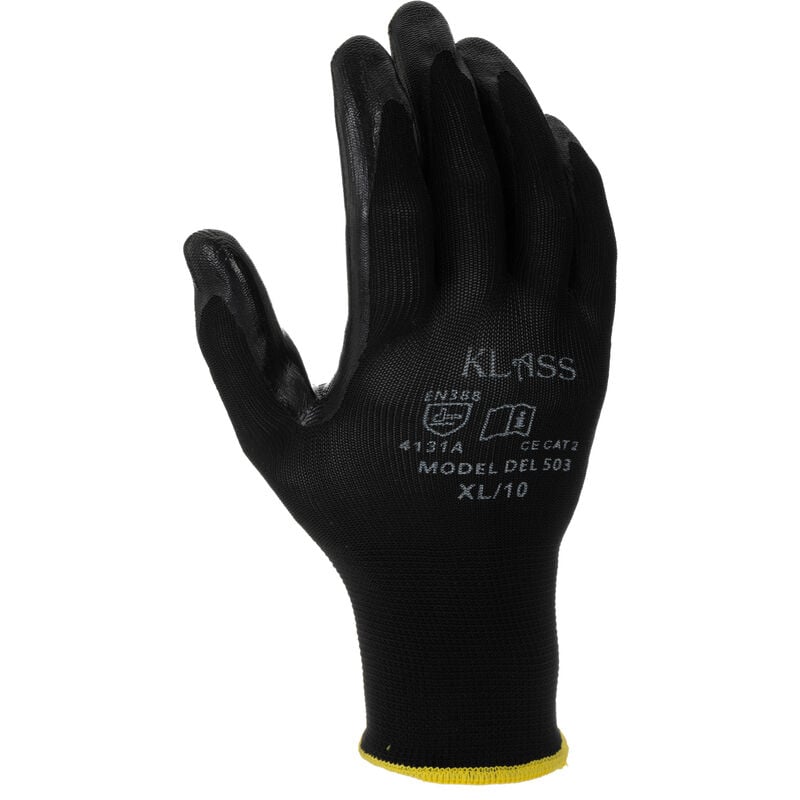 Gants de manutention Rs Pro taille 10, l, Manutention générale, 24 gants, Noir ( Prix pour Sachet de 12 )