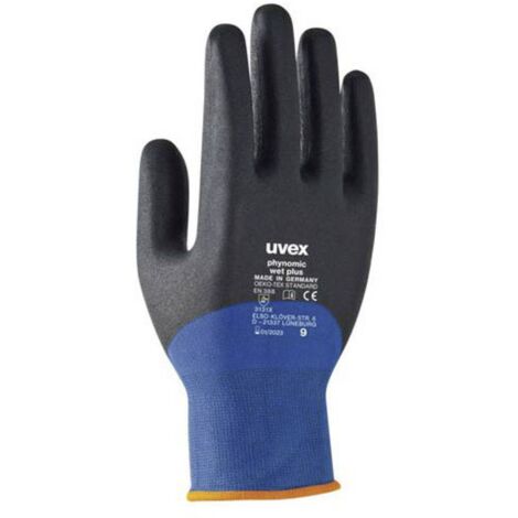 Gants de manutention Uvex taille 11, Résistance à l'abrasion, Bleu, gris ( Prix pour 1 paire )