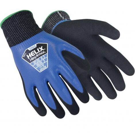 Gants de manutention Uvex taille 7, S, Résistance abrasion et coupures, Noir, Bleu ( Prix pour 1 paire )