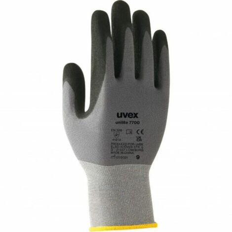 Gants de manutention Uvex Unilite 7700 taille 10, Manutention générale, 1 Paire, Gris ( Prix pour 1 paire )