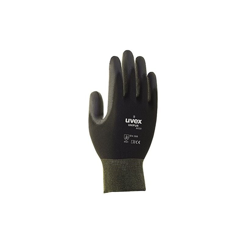 60248 7 unipur 6639 gants de sécurité, taille: 7, noir - Uvex
