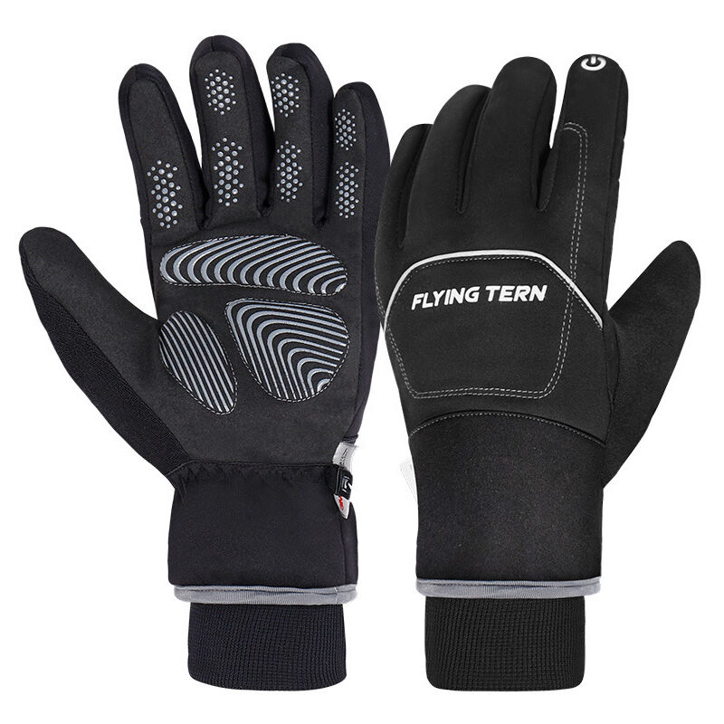 Gants de manutentionm, Gants Thermiques Imperméables et Coupe-Vent - Gants Chauds Tactile - pour Le Cyclisme, la Course à Pied et Les Sports en Plein
