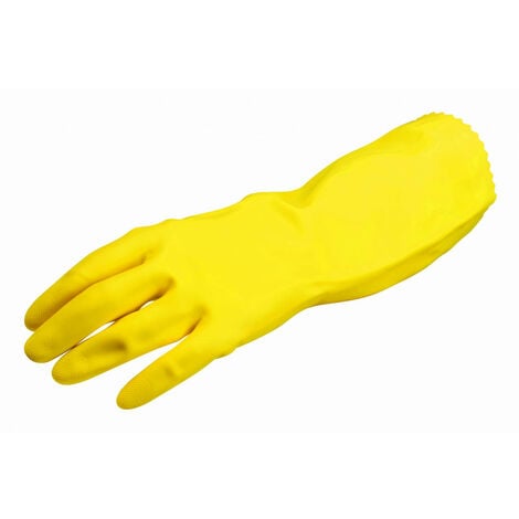 Gant de ménage latex jaune - taille XL - Paquet de 12 paires - Cleanplanet