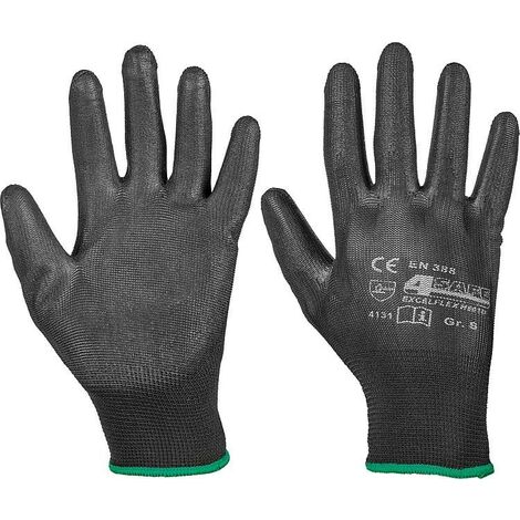 Gants de montage en nylon noir, taille M 1 paire