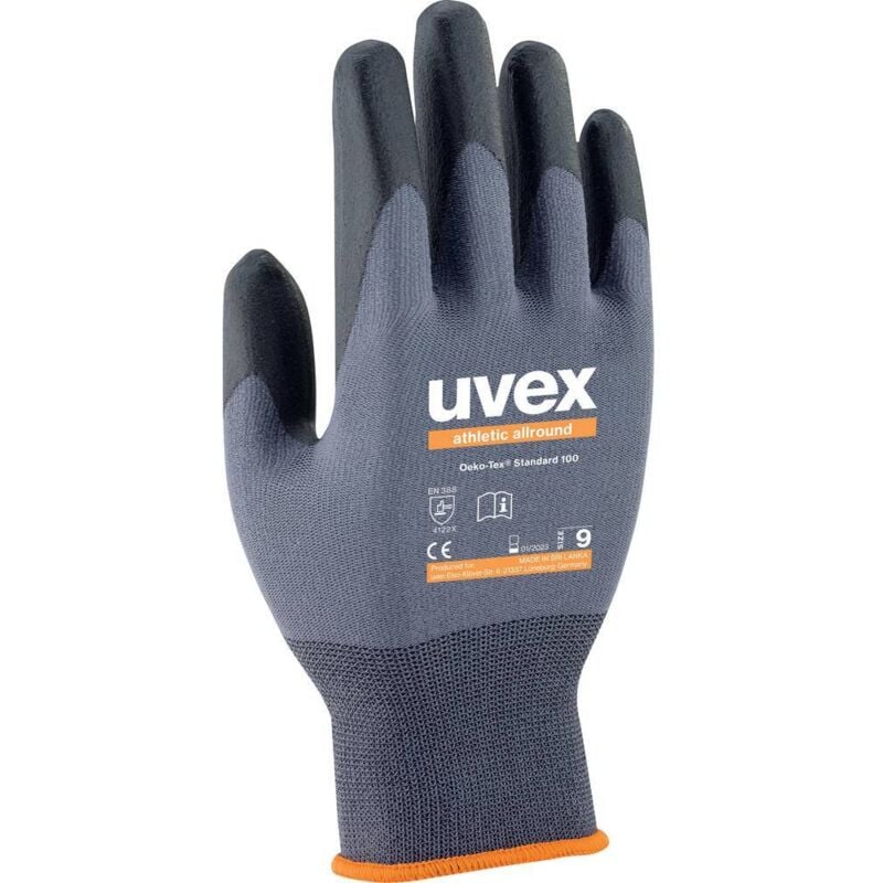 Gants de montage taille: 9 Uvex 6038 6002809 en 388:2016 1 pc(s)