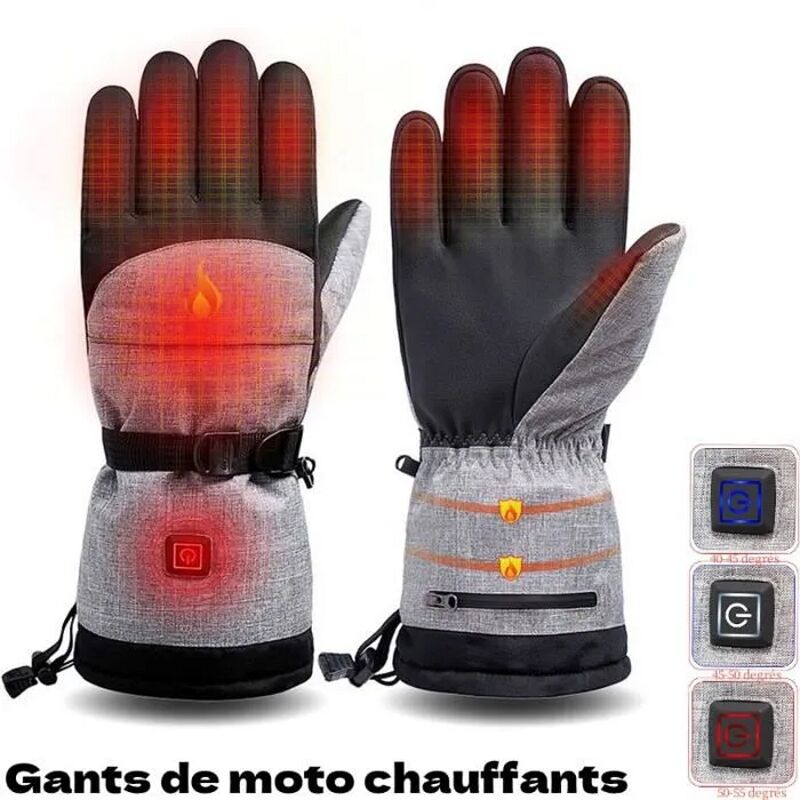 Gants de Moto Chauffants Intelligents Homme Femme Hiver,Gants à Sport