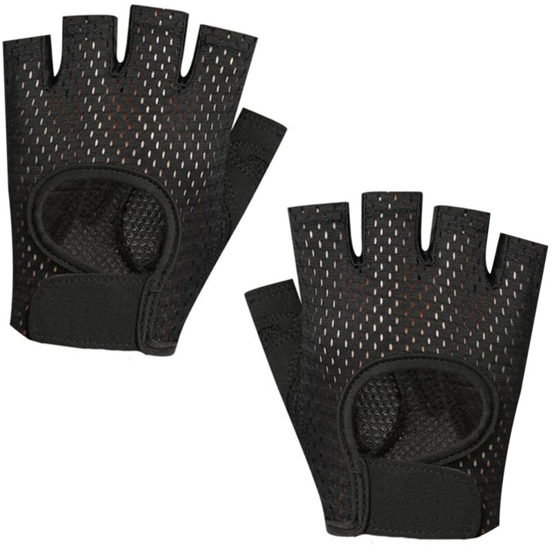 Gants de musculation pour hommes et femmes, légers et respirants avec rembourrage, gants de pole dance sans doigts