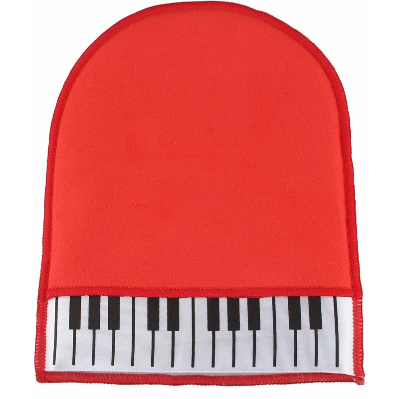 Gants de nettoyage pour touches de piano, gants en tissu de nettoyage en microfibre doux et durables pour instruments de piano - red
