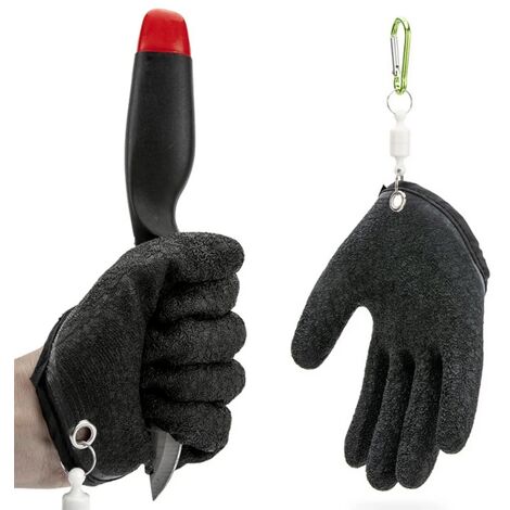 Lampe de poche LED gants de pêche éclairage doigt rechargeable noir, taille  XL