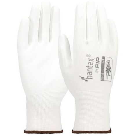 Gants de propreté tricotés blancs G-TEK - La paire - taille 8 - Lot de 10