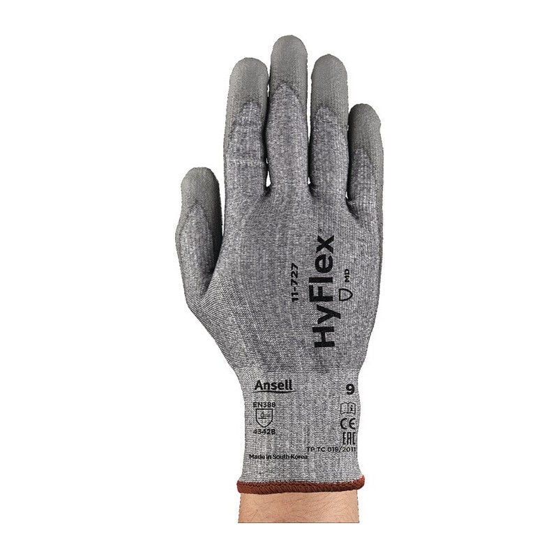 Gant de protection anti-coupures HyFlex® 11-727 Taille 9 gris EN 388 PSA II (Par 12)