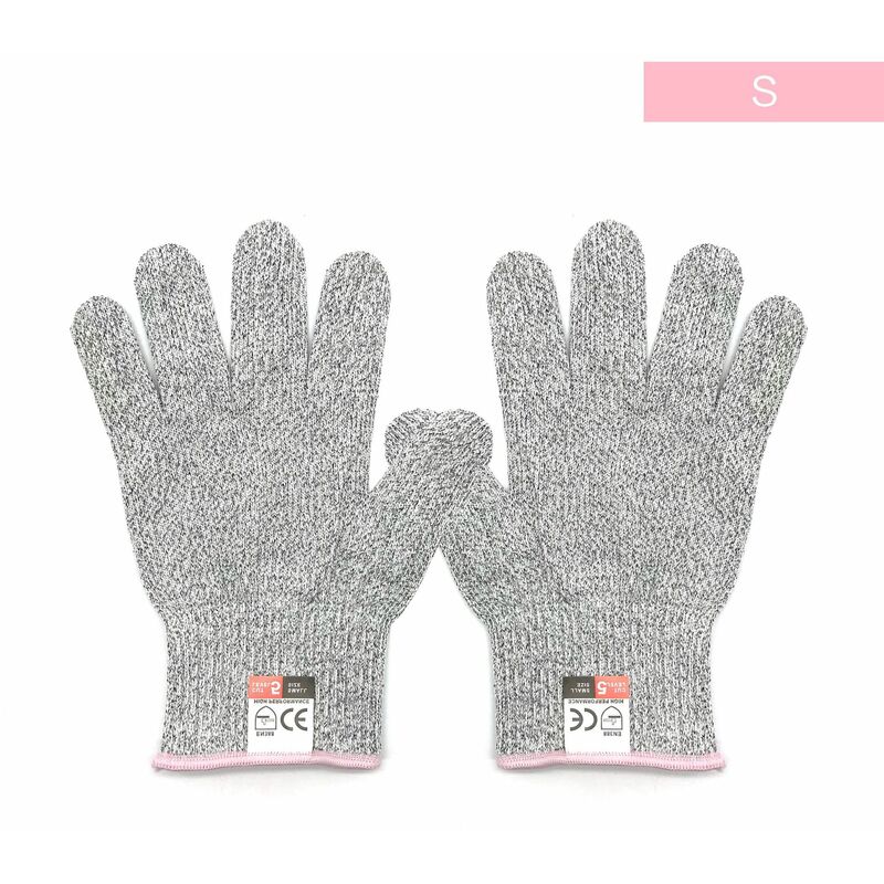 Gants de protection à cinq niveaux (S --- 20cm - 50g (bord rose) - Triomphe