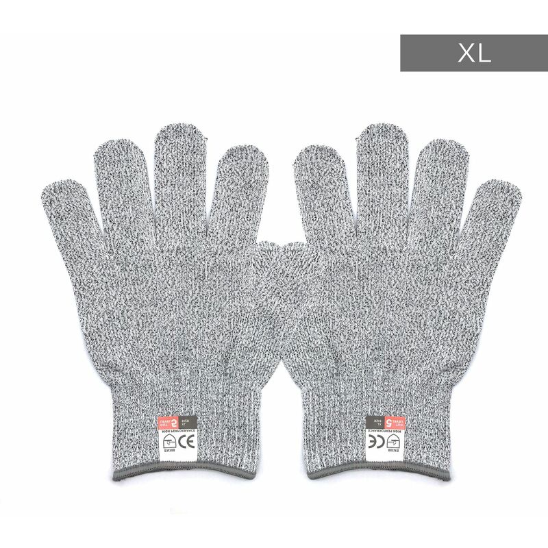 Gants de protection à cinq niveaux (XL --- 24,5 cm - 62 g (bord gris - Triomphe
