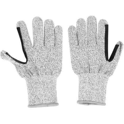 Gants de protection anti-coupures niveau 5 HPPE avec revêtement en gel de silice, 13 points, couleur gris chiné