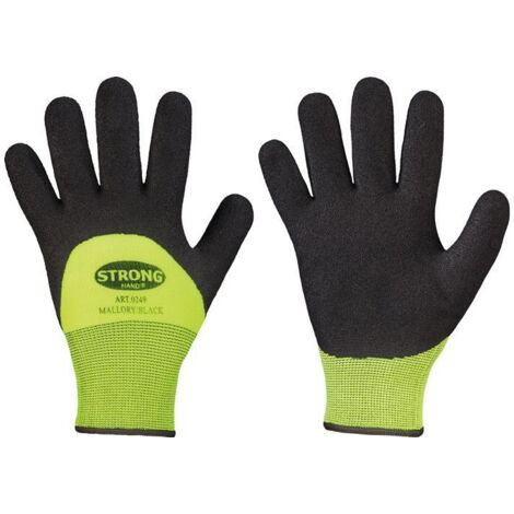 Gants de protection contre le froid Mallory/noir jaune Taille 11 noir/jaune EN 388, EN 511 EPI II