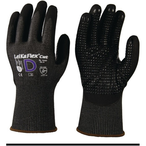 Gants de protection contre les coupures LeiKaFlex® CUT RL 1645 taille 10 gris/noir EN 388 PSA II (Par 12)