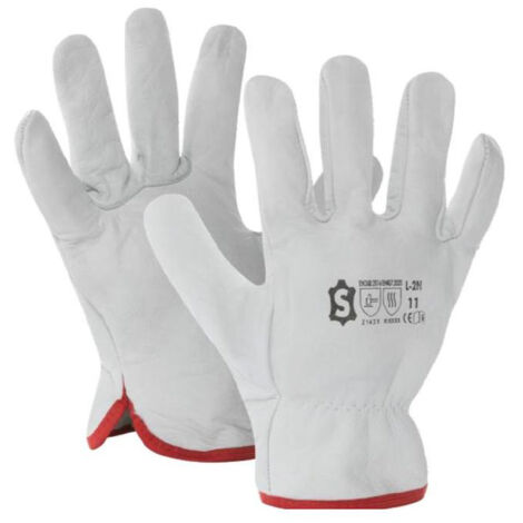 Gants de protection cuir pleine fleur de bovin T9 naturel L 2N 09