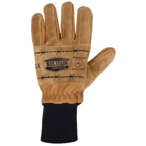 Gants de protection débardage unisexe en cuir Solidur - X Taille 9
