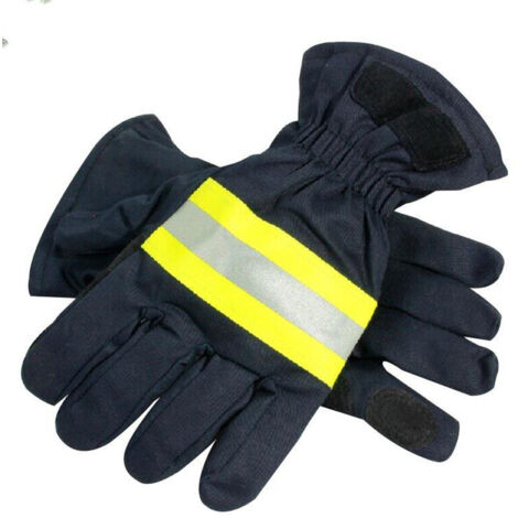 Gants de protection des mains des pompiers, de travail ignifuges, avec bande réfléchissante