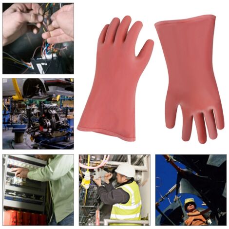 Gants de protection diélectriques 12 kV pour travaux haute tension - Équipement de sécurité électricien