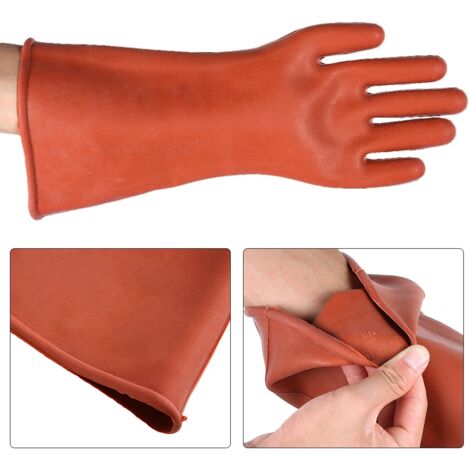 Gants de Protection Électrique 12KV pour Travaux Haute Tension