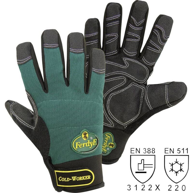 Gants de protection Ferdyf. 1990-8 Cuir synthétique clarino® en 388 risques mecaniques 2142 + en 511 risques froid 22 t