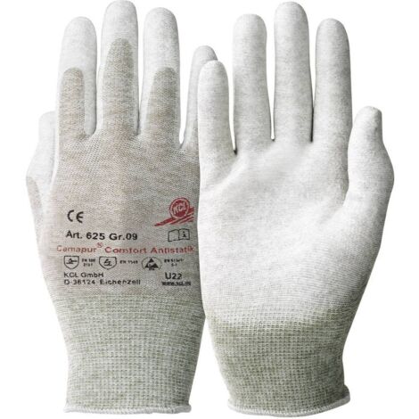 Gants de protection KCL 625-10 Polyuréthane, polyamide, cuivre EN 388 RISQUES MECANIQUES 2130 + EN 1149 Taille 10 (XL)