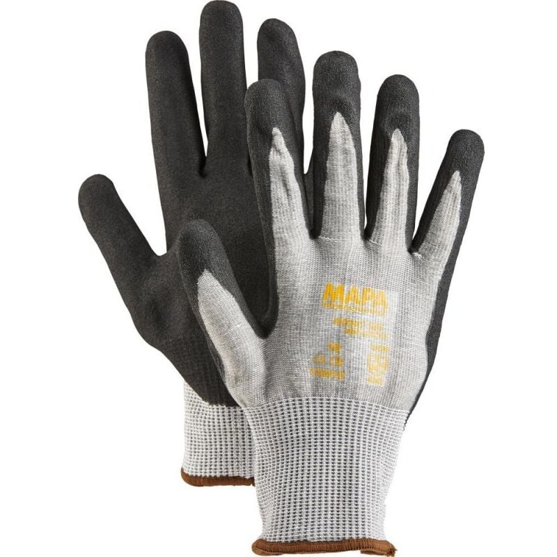 Hedi - Gants de protection Krynit 580, g+p Taille 6, noir-gris