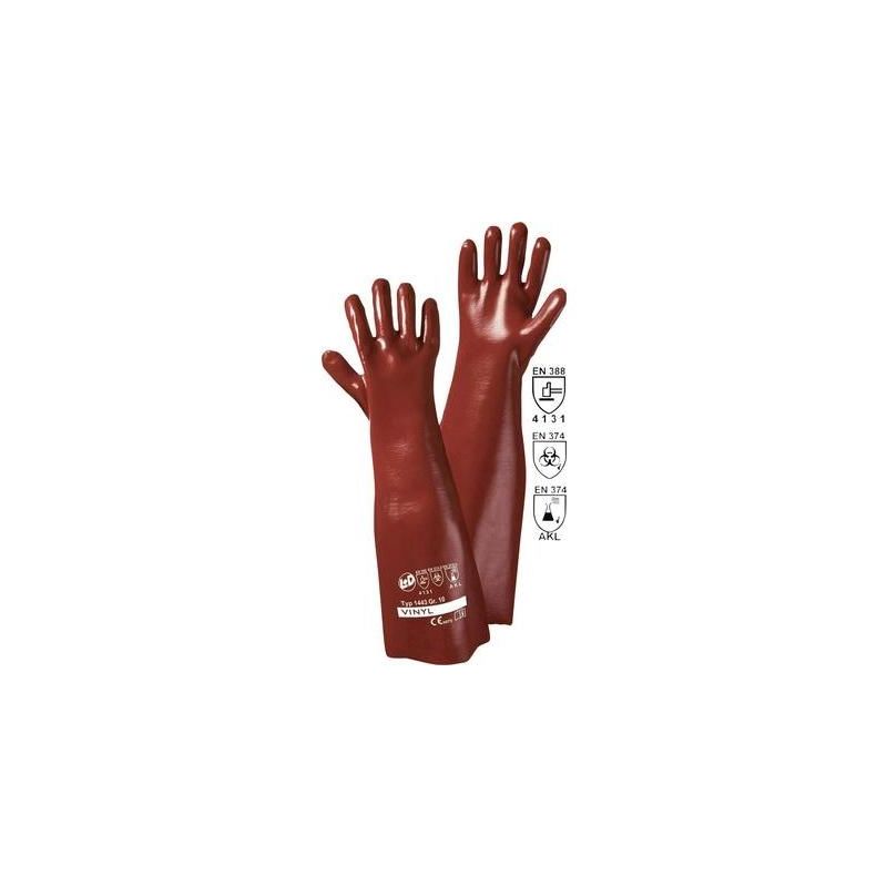 Ldworky - gants de protection worky 1443 vinyle en 388 + en 374