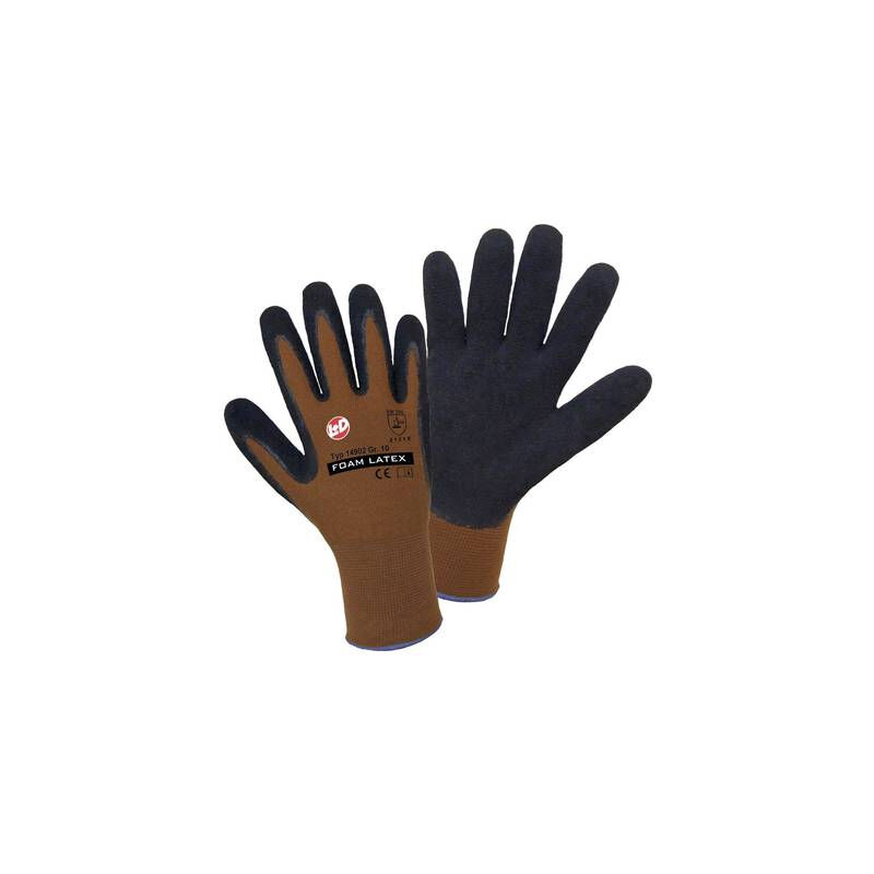 Ldworky - gants de protection l+d worky 14902-BN 100% nylon avec revêtement en latex en 388 risques mecaniques 3131 taille 10 (xl)