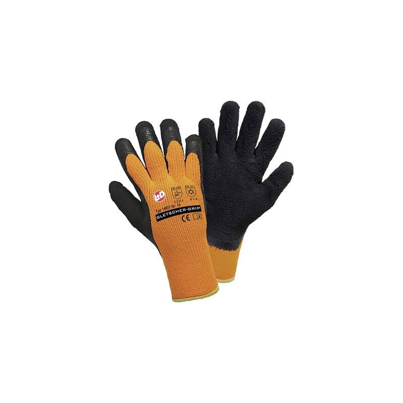 Gants de protection L+d Griffy 14931-8 100% acrylique et revêtement en latex naturel en 388 risques mecaniques 3244 + en 511 ris